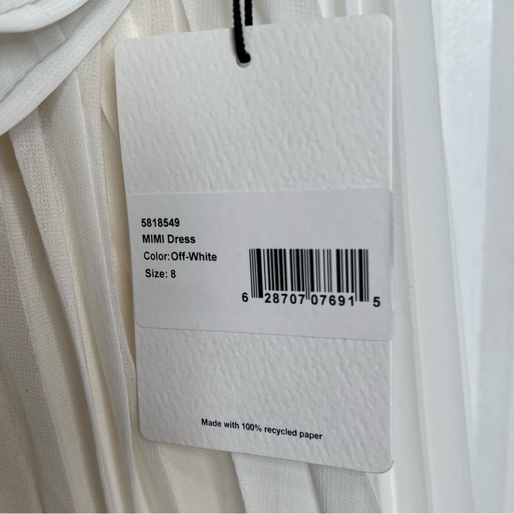 AMUR Mimi Halter Neck Frill Off White Mini Dress.‎ Size 8. NWT. - Picture 17 of 17